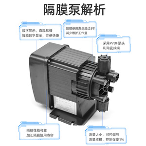 Pompe doseuse électromagnétique Gw1 20Lh à fréquence variable pour acide chlorhydrique, durable, économe en énergie, intelligente et silencieuse - Product Image 2