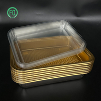 Boîtes en plastique PET jetables de qualité alimentaire avec couvercle pour emballage de bento, de viande, de collations, livraison et plats à emporter