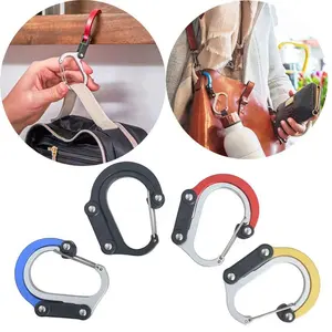 New aluminum alloy mountaineering buckle outdoor camping universal hanging buckle mountaineering bag pendant multifunctional