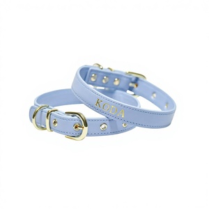 <span class=keywords><strong>Collar</strong></span> de Perro Ajustable de Cuero Vegano Personalizado de Moda de Lujo, Accesorios para Perros al por Mayor para Perros Pequeños y Grandes - Product Image 5