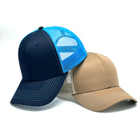Casquette en maille de haute qualité, personnalisée, protection solaire estivale, casquette de camionneur 6 panneaux en coton et polyester, logo brodé, casquette de baseball