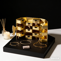 Calendrier de l'Avent personnalisé vide, boîtes mystères, décoration de festival, emballage de bijoux, double porte, compte à rebours de Noël 24 jours