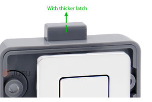 ZEXI Verrou à bouton carré en alliage de zinc pour armoire, loquet de <span class=keywords><strong>porte</strong></span> sans clé à bouton-poussoir pour <span class=keywords><strong>camping</strong></span>-<span class=keywords><strong>car</strong></span>, caravane, bateau - Product Image 4