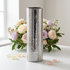 Maceta de Aluminio Cromado de Inspiración Cultural, Ecológica, para Hogar y Jardín, Superficie Lisa, Fácil Colocación - Product Image 2