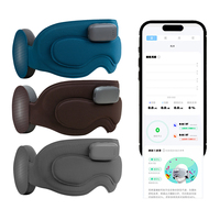 Masque de sommeil intelligent lesté pour iOS et Android, masseur oculaire intelligent avec chaleur pour le sommeil