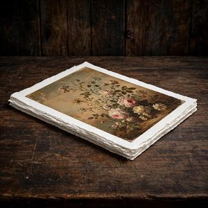 Papier aquarelle en coton en gros avec bordure naturelle, feuilles de papier texturé rugueux pour artistes, peinture, dessin, écriture - Product Image 5