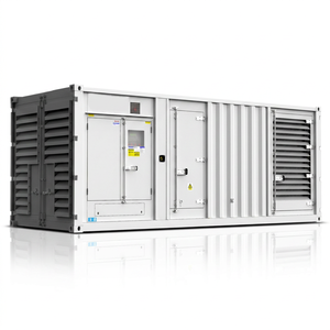 เครื่องกำเนิดไฟฟ้าดีเซลแบบเงียบพิเศษ 800Kva 1400Kva สำหรับอุตสาหกรรม 3 เฟส 4 สาย สตาร์ทอัตโนมัติ ควบคุมระยะไกล ได้รับการรับรองมาตรฐาน CE พร้อมหลังคาป้องกันสภาพอากาศ - Product Image 2