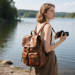 Üretici High End özel profesyonel deri seyahat sırt çantası <span class=keywords><strong>DSLR</strong></span> Lens dişli Video kamera sırt çantası kadınlar için - Product Image 5