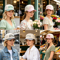 Casquette de baseball personnalisée brodée en 3D bicolore à motif rayé, visière contrastante, chapeau de mode pour femme, casquette décontractée streetwear