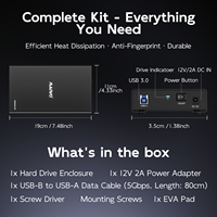 Caja para Disco Duro MAIWO SATA a USB 3.0, Carcasa Externa para Disco Duro de 3.5 Pulgadas, Caja Externa para Disco Duro de Estado Sólido, Caja para HDD