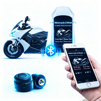 Capteur de Pression des Pneus sans Fil Bluetooth Haute Précision pour Moto et Scooter, Contrôle par Application, Universel, Neuf