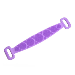 Hot Sale Soft Bristle Massage Dots Silicone Bath Belt Back Body Skin Cleanser Scrubber Exfoliating Bath Towel - Product Image 3