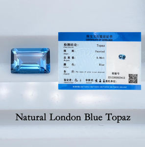 पुखराज Baguette आकार 5x3mm ~ 8x10mm अच्छी गुणवत्ता रत्न नीले पुखराज कीमत प्रति टुकड़ा बनाने के आभूषण प्राकृतिक लंदन ब्लू पुखराज - Product Image 2