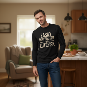 ง่ายต่อการถูกทำให้สนใจเบี่ยงเบนด้วยเสื้อยืดแขนยาวลูเทฟิสก์ - Product Image 3