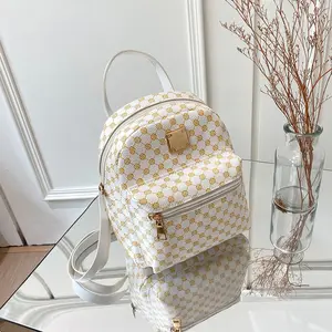 ホットセールスクールミニPuレザーバックパック女性ファッションバックパック財布女の子のための小さなランドセル旅行バッグ