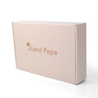 Boîte d'expédition kraft de couleur personnalisée, emballage de luxe avec logo pour le commerce électronique, emballage ondulé facile à plier, papier manufacturé