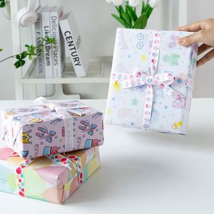 High Quality Disposable Printed 80g Children's Day Art <b>Paper</b> <b>Tissue</b> 43*300cm Gift Luxury Custom Packaging <b>Wrapping</b> <b>Paper</b> Roll - Product Image 6