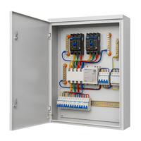 Boîtier de distribution à commutateur de transfert automatique double alimentation ATS avec panneau de commutation et protection MCCB et SPD