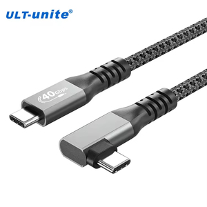 ULT-unite USB4电缆USB4 40gbps充电电缆100w 8K 60hz USB-if c型至c型弯头电缆1m - Product Image 5