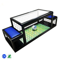 Machine de jeu à monnayeur de divertissement, mini jeu de football de table amusant pour enfants, avec chaise de jeu, en PVC et métal