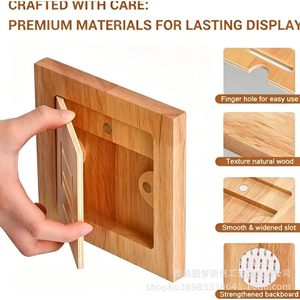 Wooden honeycomb <b>combination</b> medal display rack, <b>square</b> wall hanging rack for living room and bedroom background wall, suitable - Product Image 4