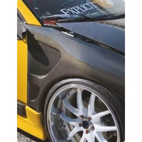 Paire d'ailes avant ventilées en fibre de carbone véritable pour Toyota Celica 2000-2005