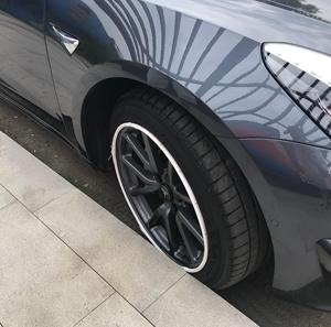 4 protections de jantes pour Tesla Model 3 Model Y, anneau de protection de roue, nouvelle génération, moyeu de roue en nylon, 18-21 pouces, compatible avec d'autres voitures - Product Image 6