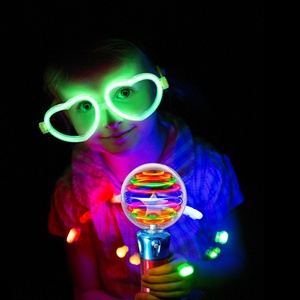 Magic Rotating Flashing LED Plastic Pentagram Spherical Spinning <b>Wand</b> Toy for Boys Girls Fun <b>Glow</b> Party Favor - Product Image 6
