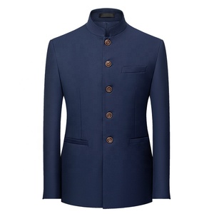 <span class=keywords><strong>Traje</strong></span> <span class=keywords><strong>de</strong></span> Hombre Talla Grande con Cuello Mao, Blazer Amarillo para <span class=keywords><strong>Novio</strong></span>, Chaqueta <span class=keywords><strong>de</strong></span> Negocios 6XL, Abrigo Tradicional, Blazer <span class=keywords><strong>de</strong></span> Boda - Product Image 4