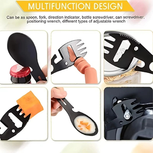 Cuchillo Silbato Multifuncional al por Mayor para Supervivencia al Aire Libre, Camping, Cuchara, Llave de Cocina, Abrebotellas, Ligero y Versátil - Product Image 3