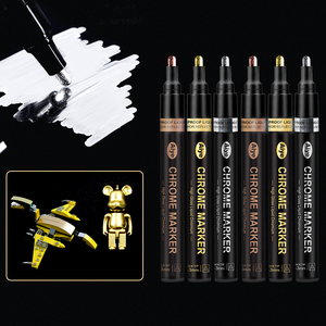 Bút đánh dấu mạ crôm, sơn gương giá nhà máy, hoàn thiện bằng kim loại, đồ thủ công, bút đánh dấu gương vĩnh cửu - Product Image 2