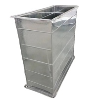 Conduit d'air rectangulaire en acier galvanisé TDF pour système CVC, ventilation d'air frais et évacuation pour l'ingénierie des bâtiments