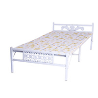 Lit pliant en métal au design minimaliste moderne pour appartement compact et location – Cadre en fer au design compact