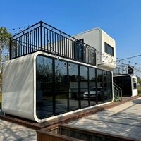 Cabine conteneur portable Apple Cabin Space Capsule avec câblage intégré pour parcs d'attractions, boutiques de souvenirs et bars