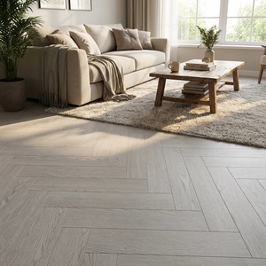 Plancher SPC moderne 8 mm étanche à chevrons européens, système de pose à clipser, en vinyle, idéal pour les mariages - Product Image 5