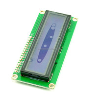 Modul Layar LCD 1602A 5V dengan Lampu Latar Layar Biru Kuning-Hijau Antarmuka Serial IIC I2C