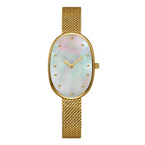 Reloj de Pulsera Personalizado al por Mayor para Mujer, Reloj de Cuarzo con Esfera Ovalada, Logotipo de Marca, Acero Inoxidable, Resistente al Agua - Product Image 5