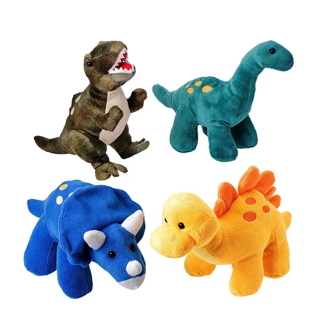 Unisex peluche imbottito dinosauro pesato peluche peluche con ripieno di cotone PP