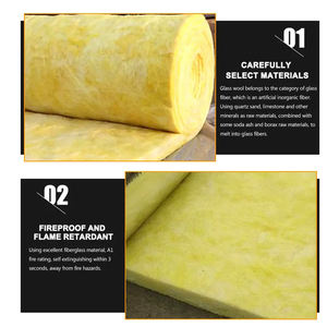 Mejor <span class=keywords><strong>Precio</strong></span> en Material de Aislamiento de Lana de Vidrio, Aislamiento Térmico, Fibra de Vidrio Ignífuga, Rollo de Lana de Vidrio con Lámina de Aluminio - Product Image 3