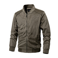 Veste bomber décontractée en polyester fin pour le printemps et l'automne, coupe ajustée, style streetwear polyvalent