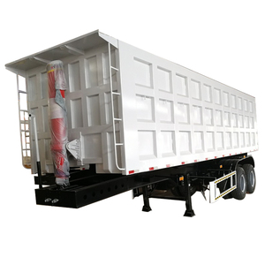 Livraison gratuite haute productivité en forme de U 80 tonnes semi-<span class=keywords><strong>remorque</strong></span> camion à benne basculante utilisé cylindre hydraulique - Product Image 2