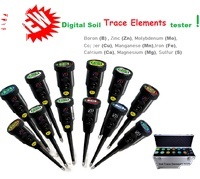 Pertanian cerdas pertanian 7-in-1 portabel Digital penguji tanah logam LCD akurasi tinggi suhu pupuk NPK 1 tahun