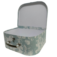 Boîte à valise auto-élevante en carton PU pour sous-vêtements, chaussettes, chaussures, vêtements, cadeaux, avec revêtement UV, pelliculage mat et gaufrage