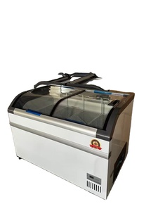 Congélateur vitrine haut de gamme pour glaces avec porte en verre pour supermarché - Product Image 4