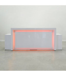 עיצוב שולחן קדמי משטח מוצק CORIANS עם עיצוב תחריט CNC של דוגמת צלקת - Product Image 2