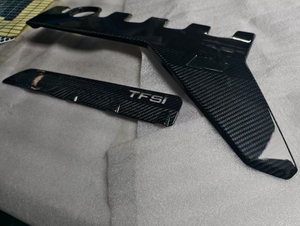 Nuevo Embellecedor de Cabina de Fibra de Carbono Seca con Acabado Brillante de Sarga 3K, Decoración para Cubierta de Motor para AUDI RS3 <span class=keywords><strong>TTRS</strong></span> EA855 2.5T Tipo Parachoques - Product Image 3