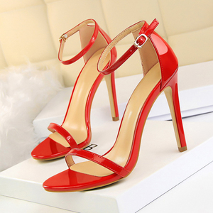 Women's High <b>Heel</b> Sandals Summer Fashion Cool Breathable Open Toe Design Single-Line Belt for Daily Wear Plus Size Comfort - Product Image 3