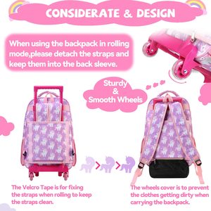 2025 personnalisé de haute qualité étanche enfants sac d'école <span class=keywords><strong>à</strong></span> la mode enfants sac <span class=keywords><strong>à</strong></span> dos roues chariot roulant sac <span class=keywords><strong>à</strong></span> dos pour l'école - Product Image 6