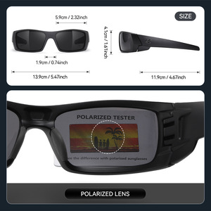 Gafas de Sol Deportivas de Alta Calidad para Pesca al Aire Libre, Montura Completa, Lentes <span class=keywords><strong>Polarizadas</strong></span> Coloridas con Protección UV400, Unisex, para Viajes - Product Image 2