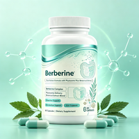 Complexe Phytosome à Double Action de Berbérine OEM, Soutient la Santé Cardiaque, Immunitaire et Intestinale, et un Cholestérol Sain, Sans Gluten, 30 Doses
